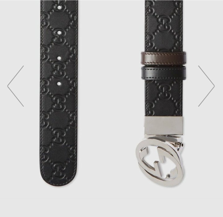 GUCCI 구찌 시그니쳐 리버서블(양면) 벨트