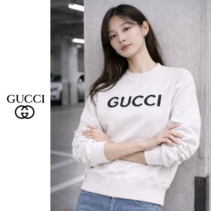 GUCCI 구찌 자수 로고 스웻맨투맨 3COLOR
