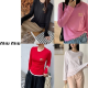MIUMIU 미우미우 금박로고 긴팔티셔츠(면20수) 5COLOR