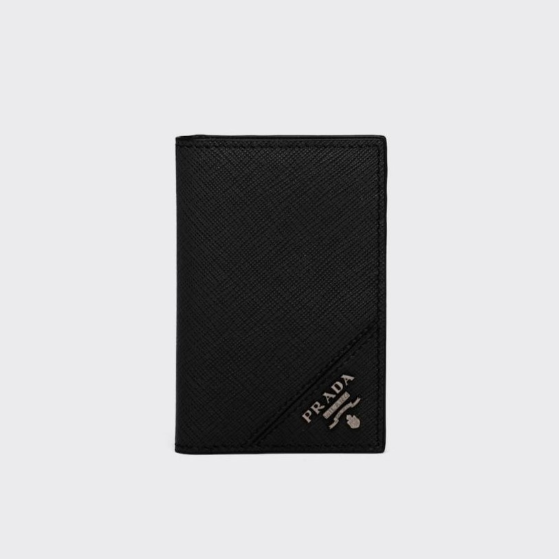 PRADA 프라다 사피아노 가죽 카드 홀더 2MC101 (금장/은장)