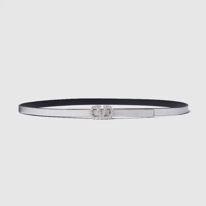VALENTINO 발렌티노 송아지 가죽 V 로고 양면 벨트 (10mm)