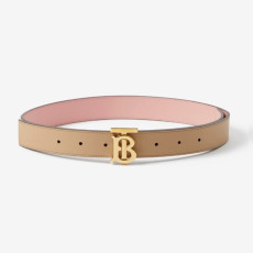 BURBERRY 버버리 레더 리버시블 TB 벨트 80660501 (20mm)