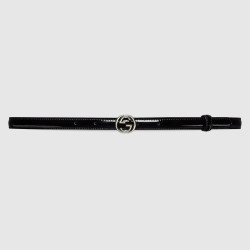 GUCCI 구찌 씬 페이턴트 더블 G 벨트 772119 (12mm) 2COLOR