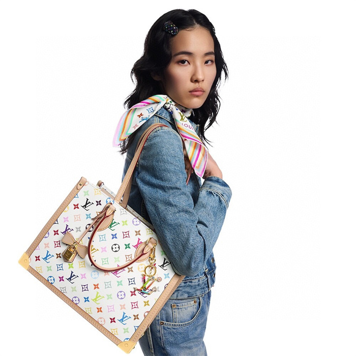 LOUIS VUITTON 루이비통 x 무라카미 타카시 콜라보 온더고 토트백 MM M13079