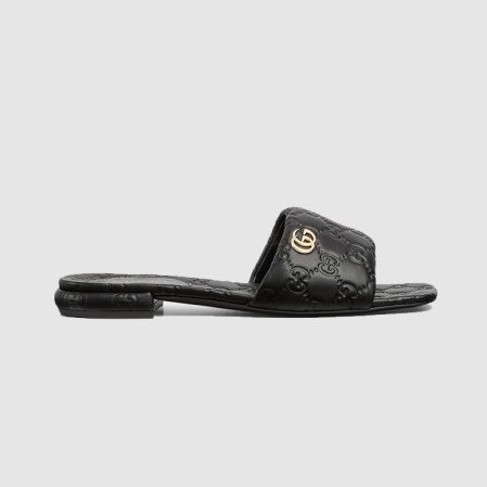 GUCCI 구찌 여성용 더블 G 슬라이드 샌들 816330 2COLOR