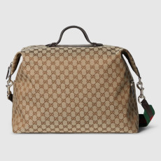 GUCCI 구찌 GG 캔버스 미디엄 더플백 821668