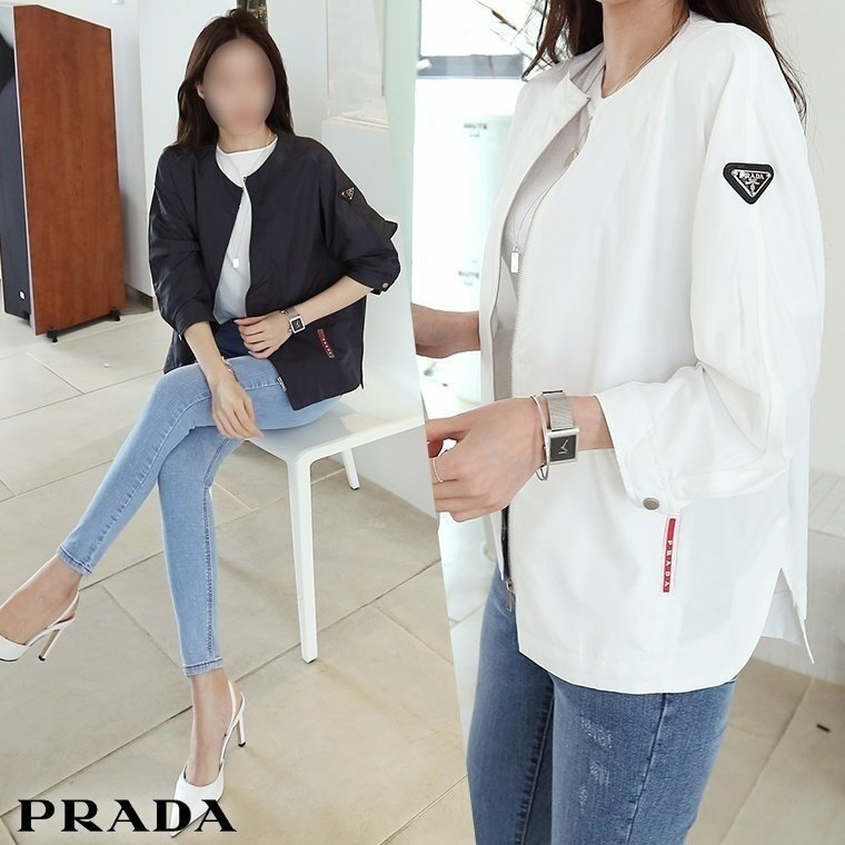 PRADA 프라다 7부 바람막이