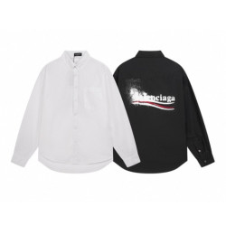 BALENCIAGA 발렌시아가 08 폴리티컬 스텐실 로고 셔츠