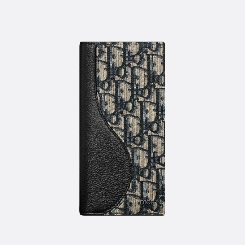 DIOR 디올 Saddle 버티컬 장지갑 2ADBC 2COLOR