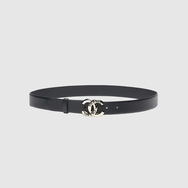 CHANEL 샤넬  CC 로고 리버서블 양면 기본 버클 벨트 ABC134 (금장/은장)