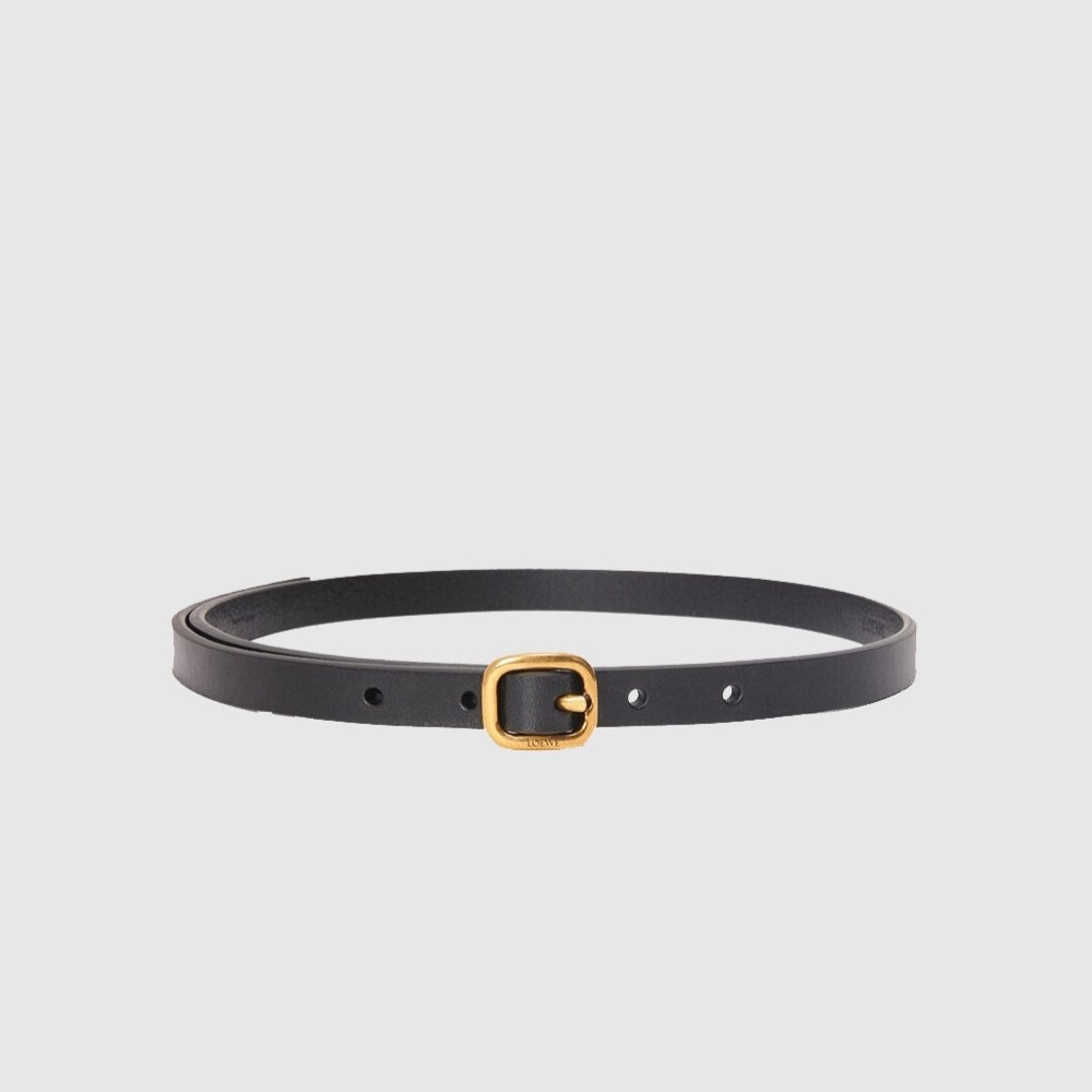LOEWE 로에베 로고 디테일 버클 카프스킨 벨트 2COLOR (금장/은장)