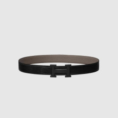 HERMES 에르메스 H 벨트 버클 리버서블 가죽 스트랩