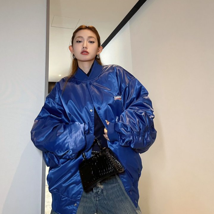 BALENCIAGA 발렌시아가 폴리티컬 캠페인 셔링 봄버 자켓 2COLOR