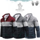 MONCLER 몽클레어 감마블루 그레이 니트 기모 집업