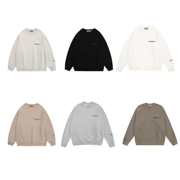 FEAR OF GOD 피어오브갓 에센셜 1801 스몰 로고 플리스 스웨트 셔츠