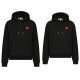 COMME DES GARCONS 꼼데가르송 레드패치 커플 후드티