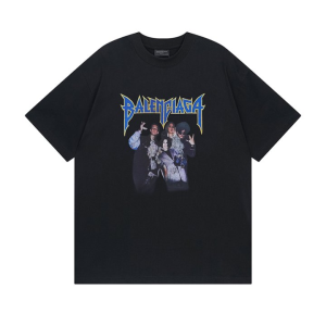 BALENCIAGA 발렌시아가 23104 뮤지션 로고 반팔