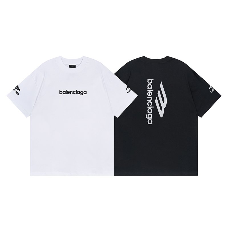 BALENCIAGA 발렌시아가 23111 멀티 3B 스포츠 아이콘 로고 반팔