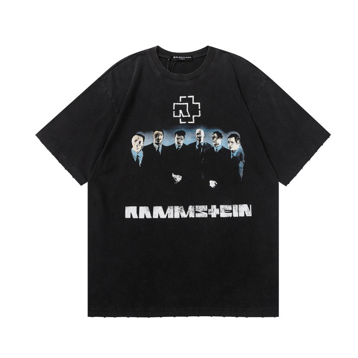 BALENCIAGA 발렌시아가 2322 람슈타인 구제 워싱 반팔