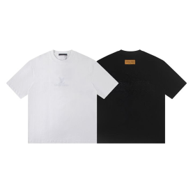 LOUIS VUITTON 루이비통 6379 엠브로이더드 로고 반팔