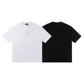 BALENCIAGA 발렌시아가 6523 핸들 자수 로고 반팔