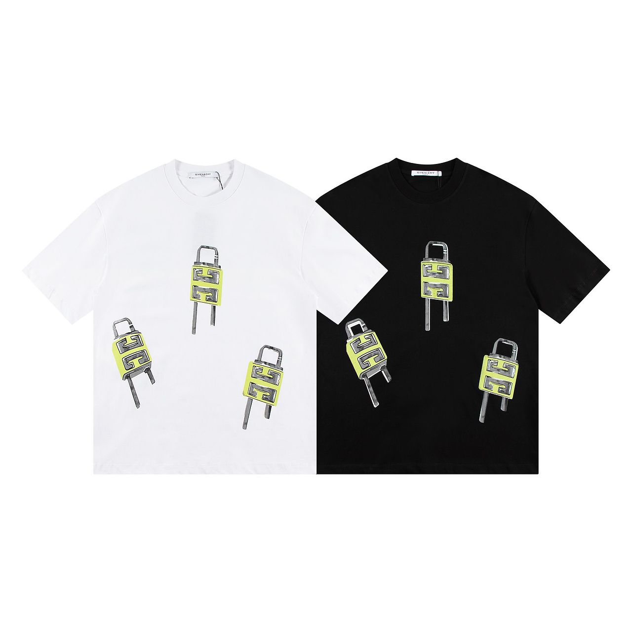 GIVENCHY 지방시 6565 4G 패들록 일러스트 반팔