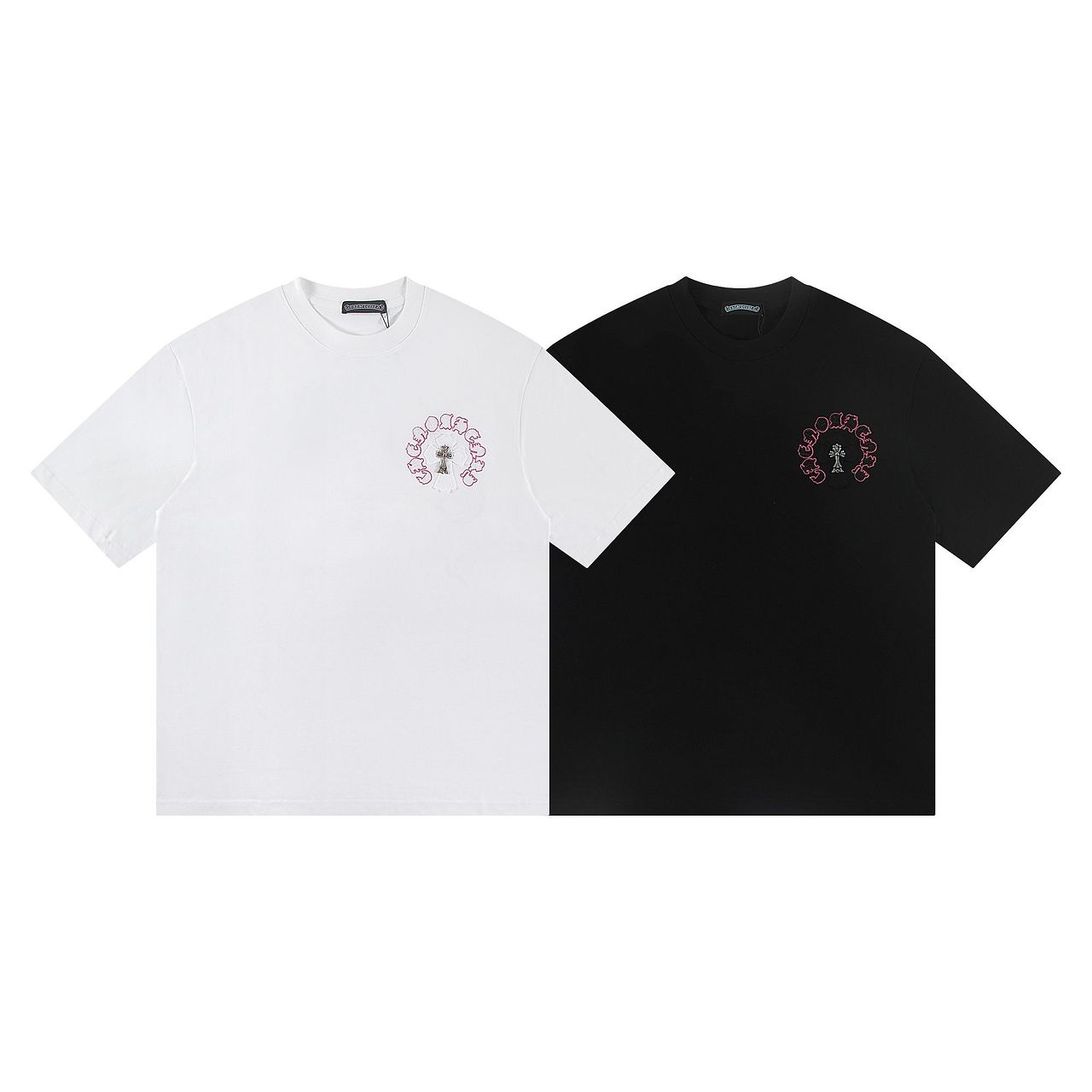 CHROME HEARTS 크롬하츠 6347 홀스슈 세메터리 크로스 반팔