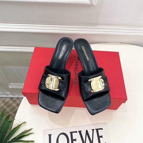 FERRAGAMO 페레가모 여성용 슬리퍼 (굽높이5.5CM) F43724 2COLOR