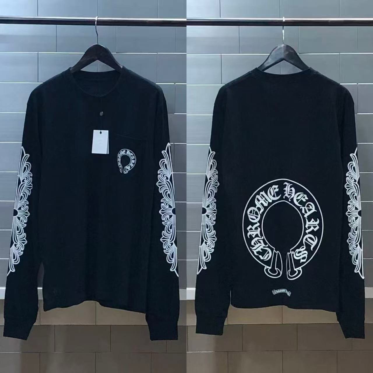 CHROME HEARTS 크롬하츠 홀스슈 로고프린팅 롱슬리브