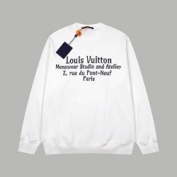 LOUIS VUITTON 루이비통 레더 빈티지로고 맨투맨