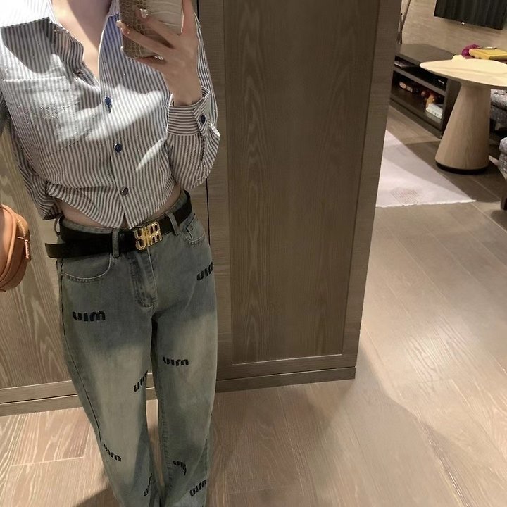 MIUMIU 미우미우 청바지(벨트포함)