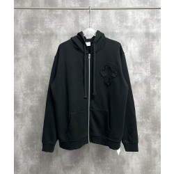 CHROME HEARTS 크롬하츠 크로스 패치 아플리케 후드 집업 자켓