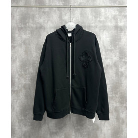 CHROME HEARTS 크롬하츠 크로스 패치 아플리케 후드 집업 자켓