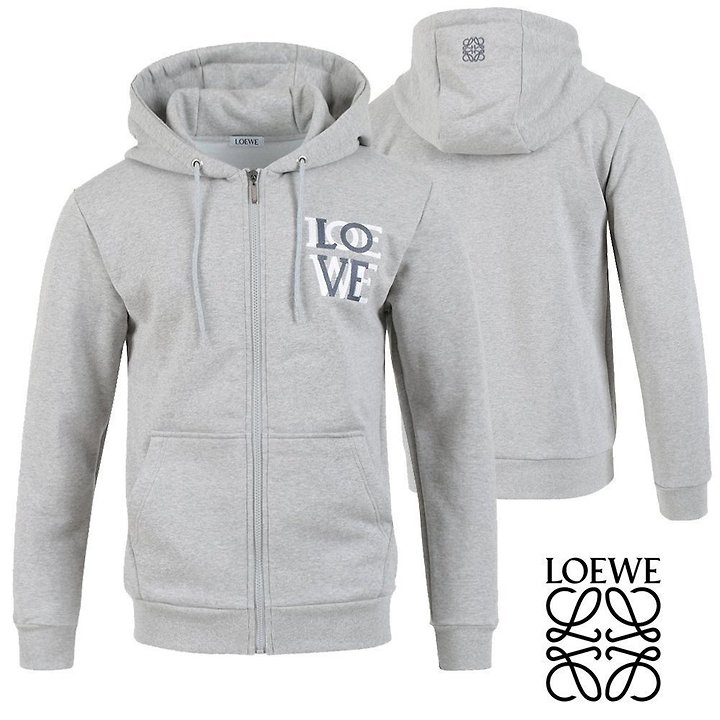 LOEWE 로에베 이중 자수 후드집업